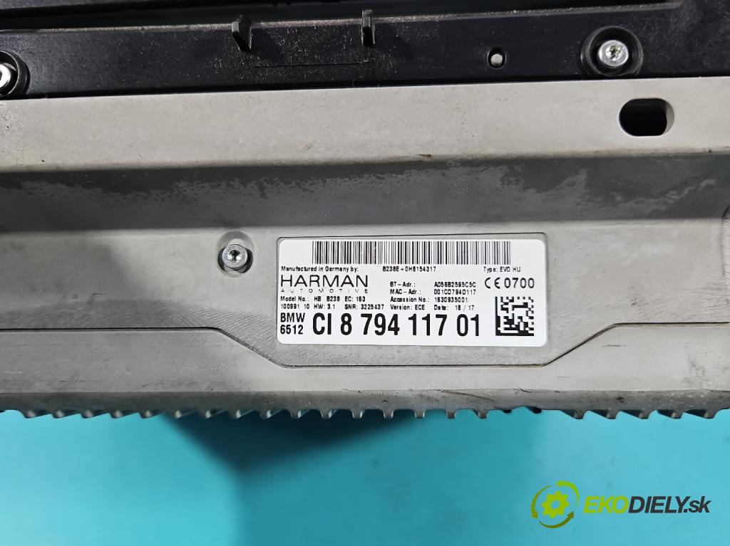 Bmw 5 G30 2017-2024 2.0d 190 HP automatic 140 kW 1995 cm3 4- Radio originál 879411701