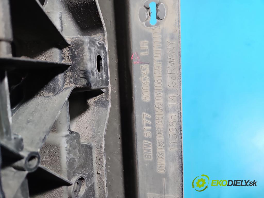 Bmw 5 G30 2017-2024 2.0d 190 hp automatic 140 kW 1995 cm3 4- lišta práh: levé 8070347 (Prahová lišta)