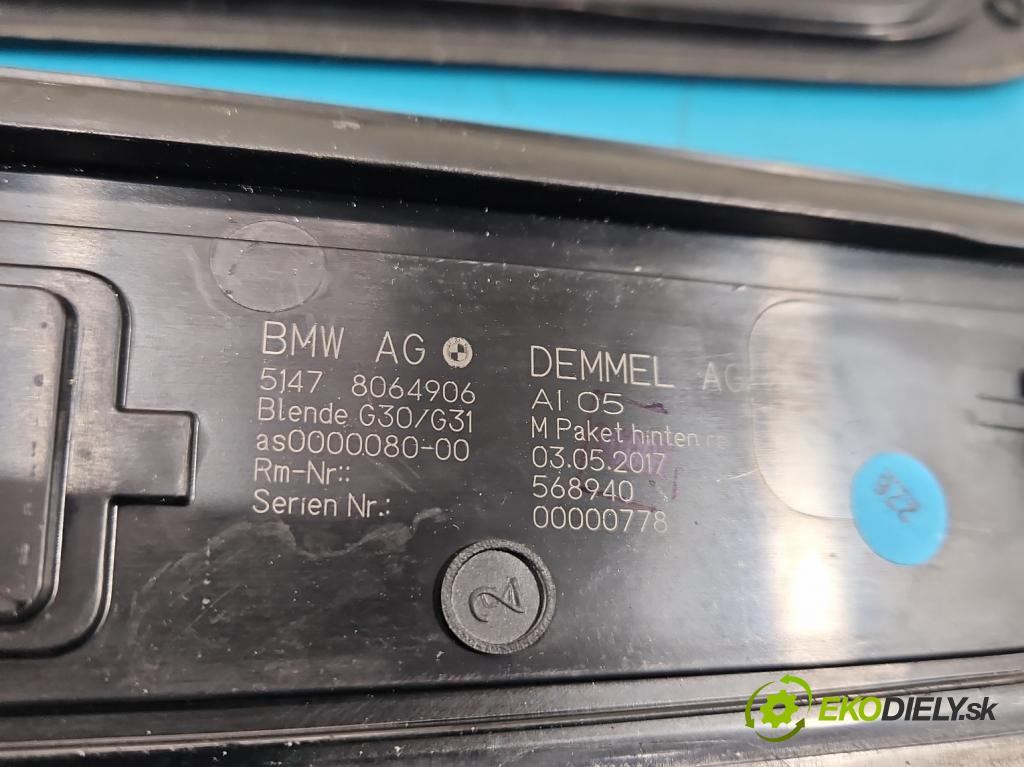 Bmw 5 G30 2017-2024 2.0d 190 HP automatic 140 kW 1995 cm3 4- lišta ozdobná vnitŕní: 8064906
