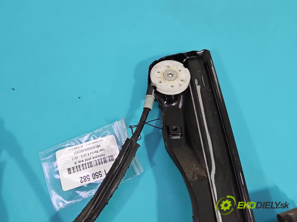 Opel Meriva B 2010-2017 1.3 cdti 75 hp manual 55 kW 1248 cm3 5- mechanismus stahování přední levý 367992034