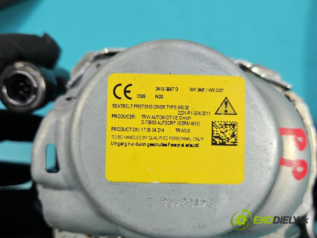 Bmw 5 G30 2017-2024 2.0d 190 HP automatic 140 kW 1995 cm3 4- pas bezpečnosť: predné pravý 34193867D