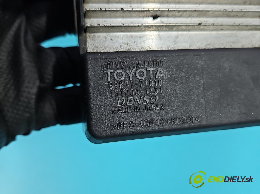 Toyota Auris I 2006-2013 2.0 D4D 126 HP manual 93 kW 1998 cm3 5- riadiaca jednotka ostatné 89871-71010