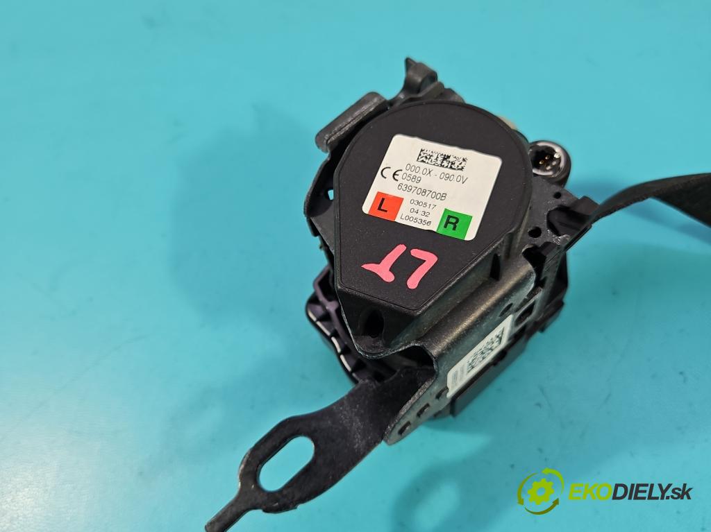 Bmw 5 G30 2017-2024 2.0d 190 HP automatic 140 kW 1995 cm3 4- pas bezpečnosť: zadné ľavý 639708700B