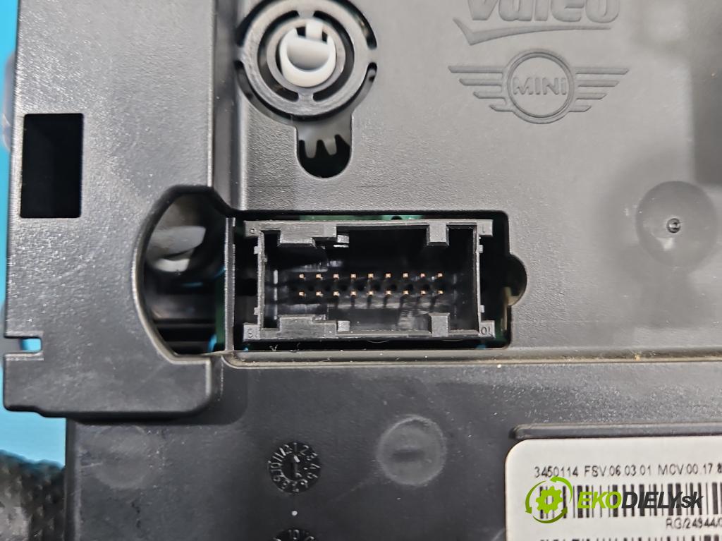 Mini One II 2006-2013 1.6 16V 120 HP manual 88 kW 1598 cm3 3- panel kúrenia 3450114