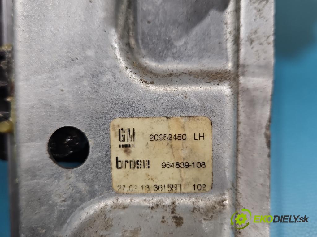 Opel Insignia A 2008-2017 2.0 cdti 131 HP manual 96 kW 1956 cm3 5- mechanizmus okna zadné ľavý 915722-104