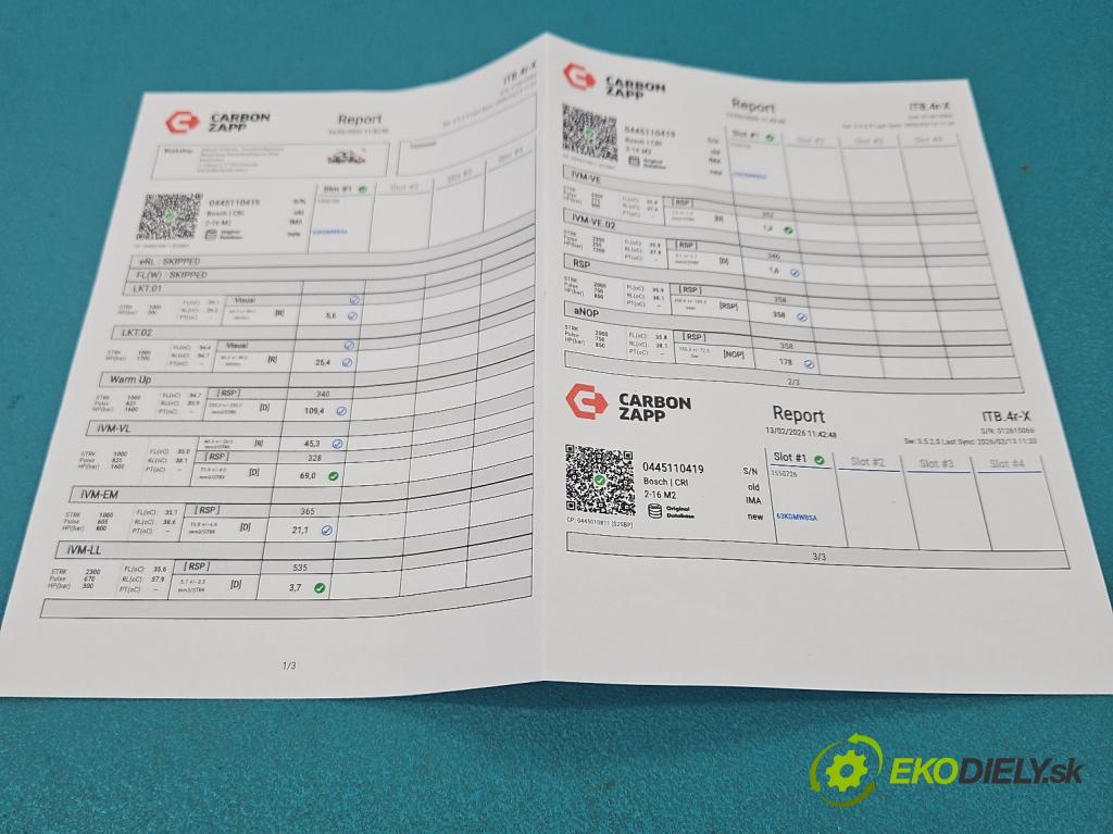 Fiat Freemont 2.0 jtd 170 HP automatic 125 kW 1956 cm3 5- vstrek 0445110419 (Vstrekovač paliva)