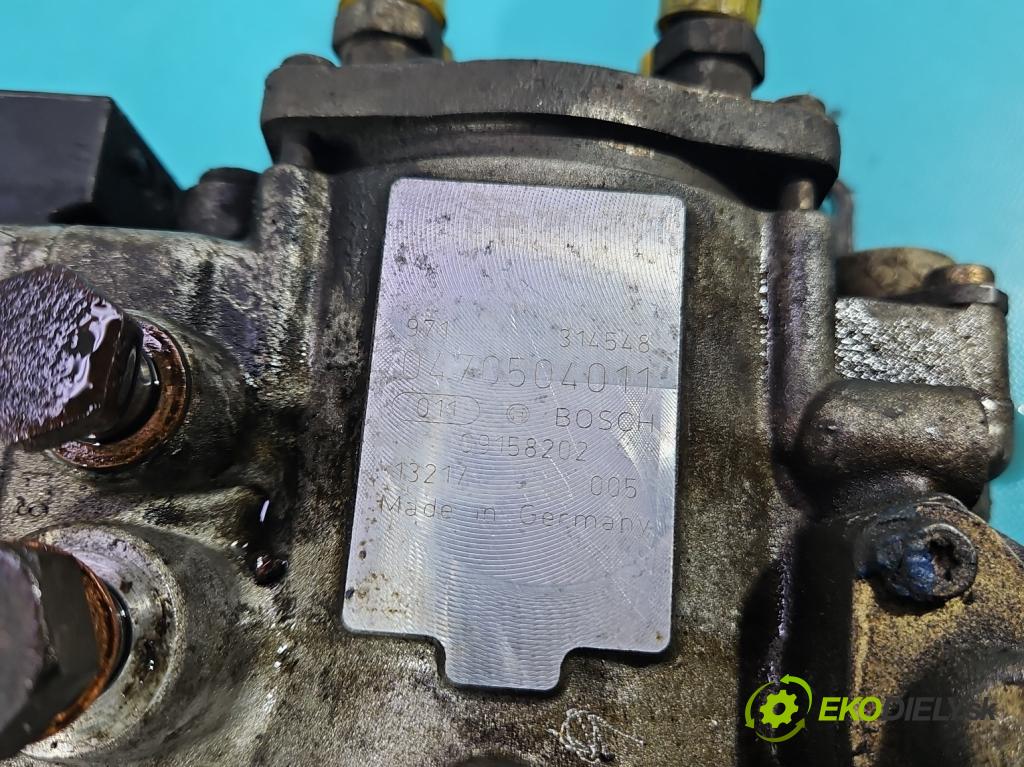 Opel Zafira A 1999-2005 2.0 dtl 82 HP manual 60 kW 1995 cm3 5- čerpadlo vstrekovacia 0470504011 (Vstrekovacie čerpadlo)