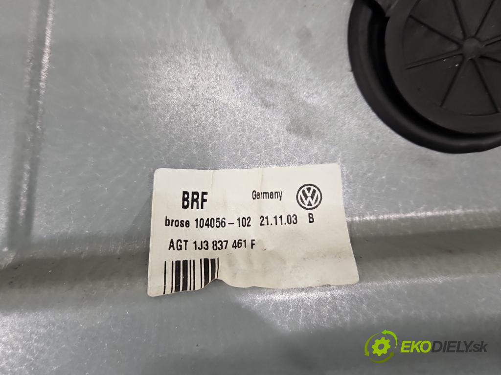 Vw Golf IV 1997-2003 1.4b: 75 hp manual 55 kW 1390 cm3 3- mechanismus stahování přední levý 1J3837461F