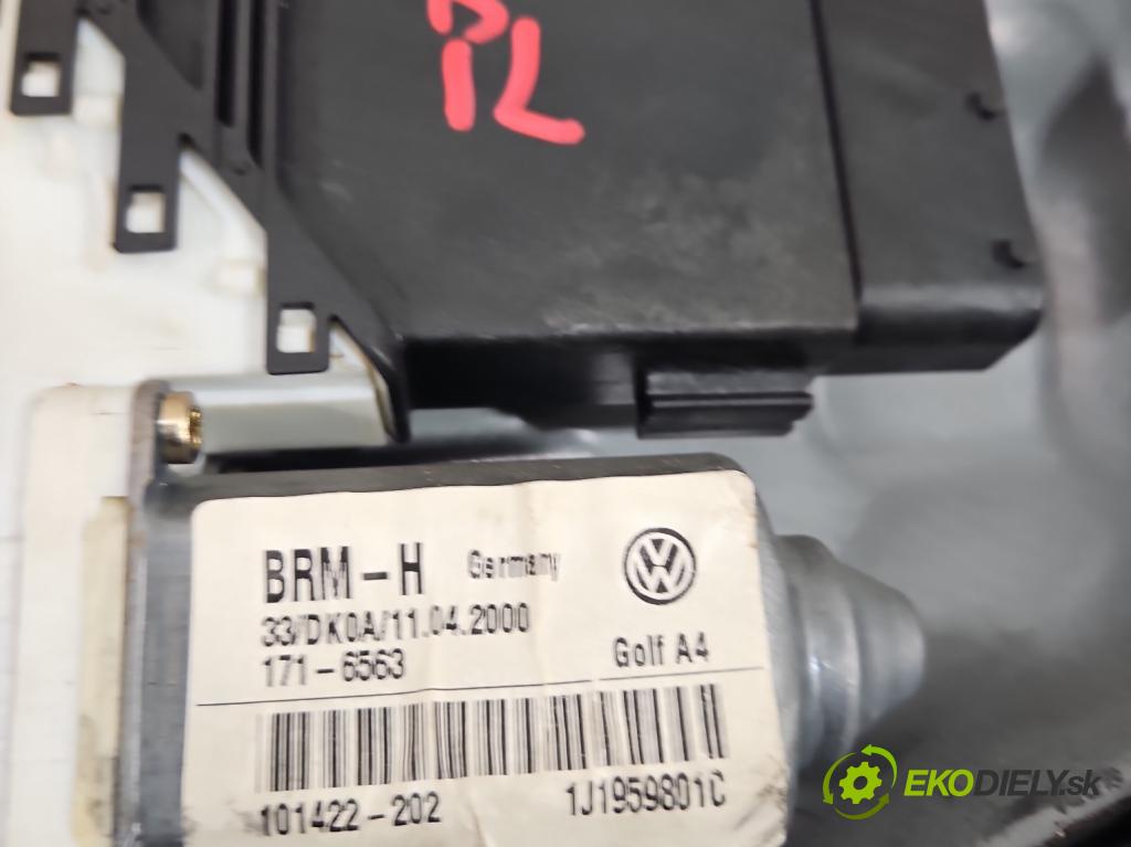 Vw Golf IV 1997-2003 1.4b: 75 hp manual 55 kW 1390 cm3 3- mechanismus stahování přední levý 1J3837461F