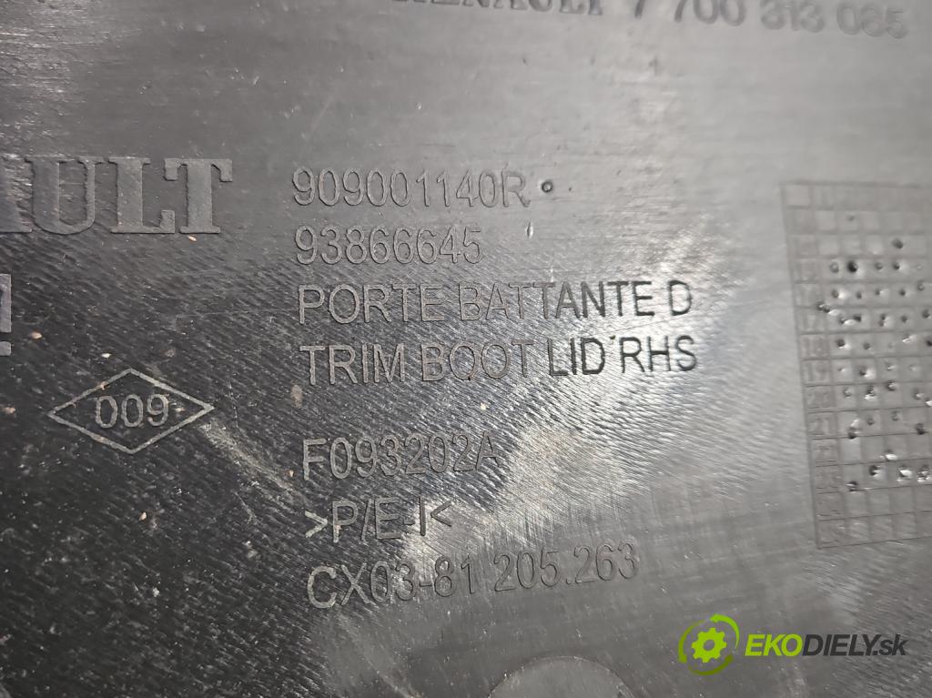 Renault Trafic III 2014 - 2.0 dci 150 hp manual 110 kW 1997 cm3 5- Tapacír: dveře zadní pravé 909001140R