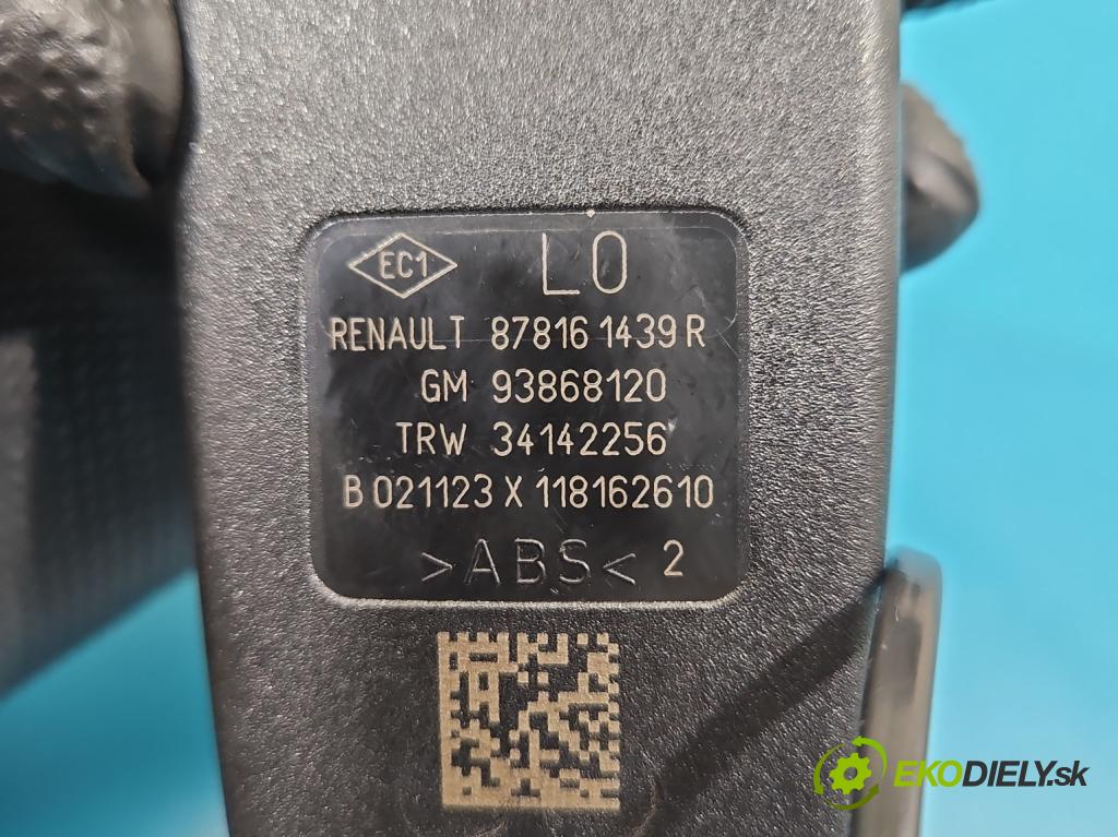 Renault Trafic III 2014 - 2.0 dci 150 HP manual 110 kW 1997 cm3 5- pas bezpečnosť: predné ľavý 878161439R