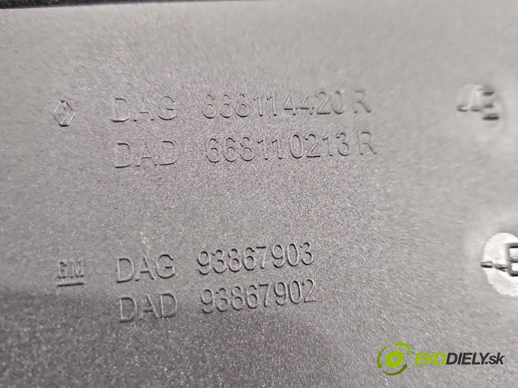 Renault Trafic III 2014 - 2.0 dci 150 HP manual 110 kW 1997 cm3 5- torpédo 668114420R (Torpédo (plast pod čelným sklom))