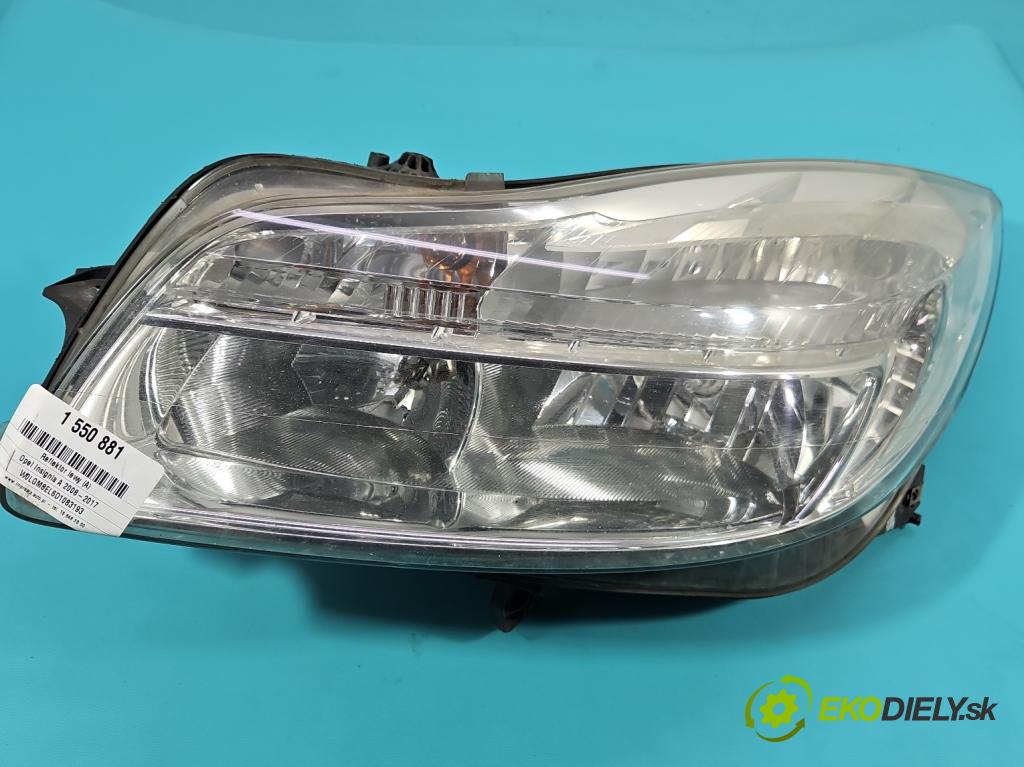 Opel Insignia A 2008-2017 2.0 cdti 131 HP manual 96 kW 1956 cm3 5- Reflektor: ľavý 22831926 (Kľučka dverí ostatné)