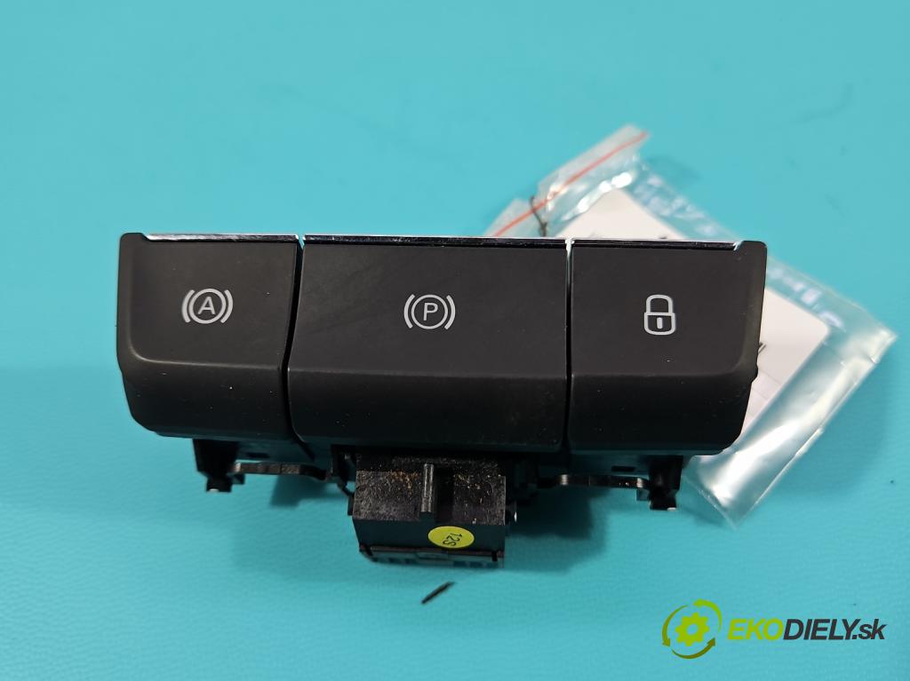 Skoda Superb III 2015-2024 2.0 tdi 150 hp automatic 110 kW 1968 cm3 5- Přepínač brzda: ručního 3V0927225C (Páčky pod volantem)