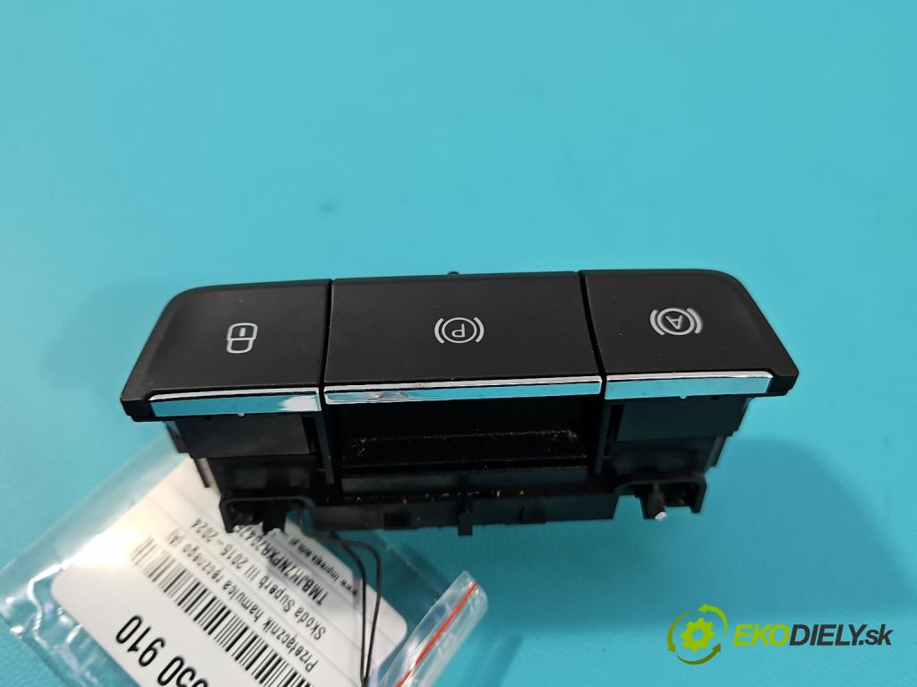 Skoda Superb III 2015-2024 2.0 tdi 150 hp automatic 110 kW 1968 cm3 5- Přepínač brzda: ručního 3V0927225C (Páčky pod volantem)