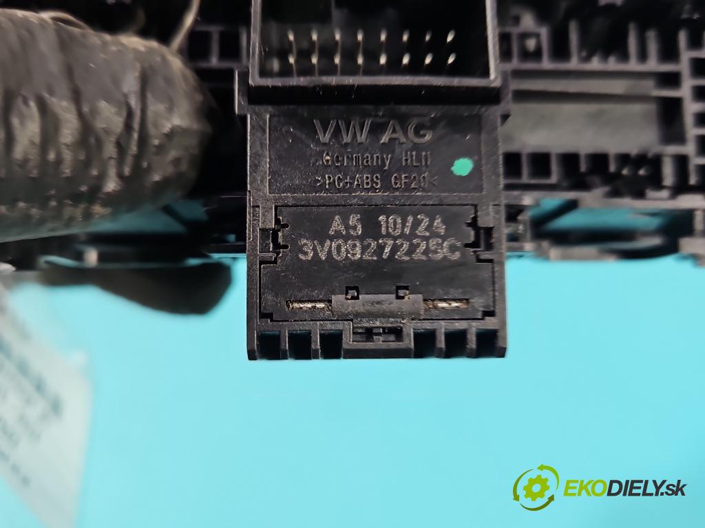 Skoda Superb III 2015-2024 2.0 tdi 150 hp automatic 110 kW 1968 cm3 5- Přepínač brzda: ručního 3V0927225C (Páčky pod volantem)