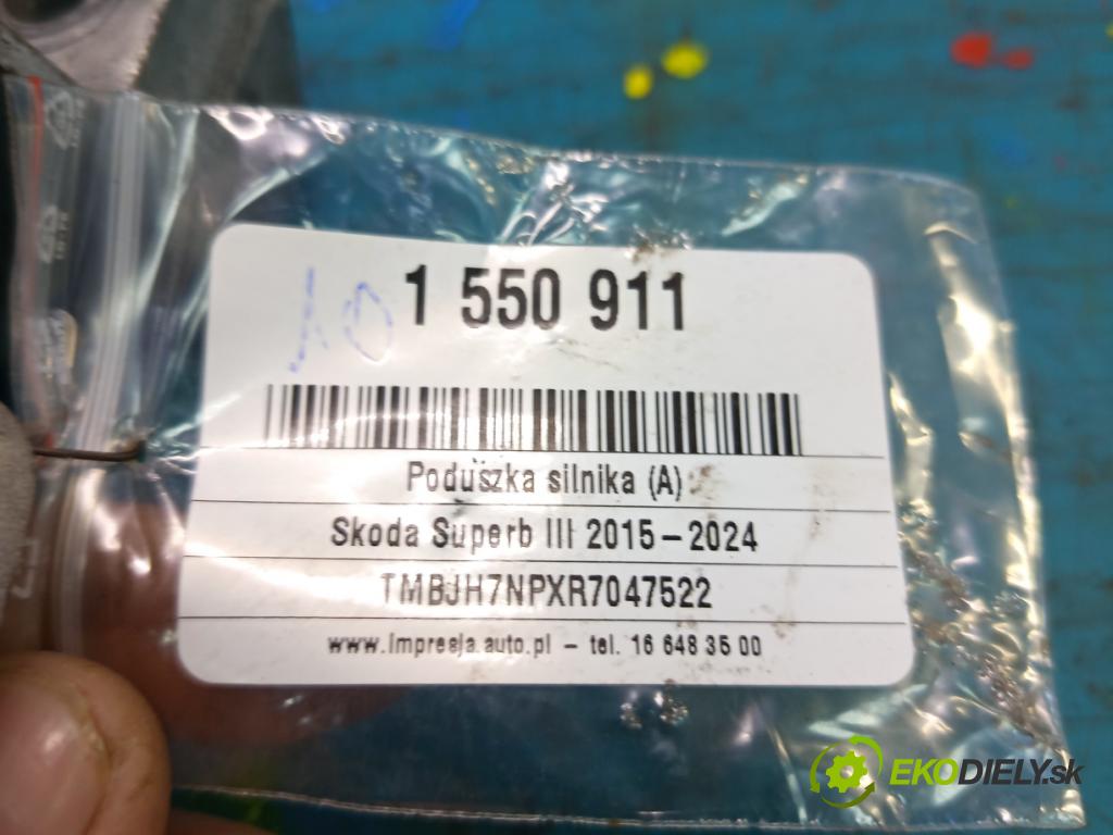 Skoda Superb III 2015-2024 2.0 tdi 150 hp automatic 110 kW 1968 cm3 5- Polštář: motoru 5WA199262H (Držák motoru)