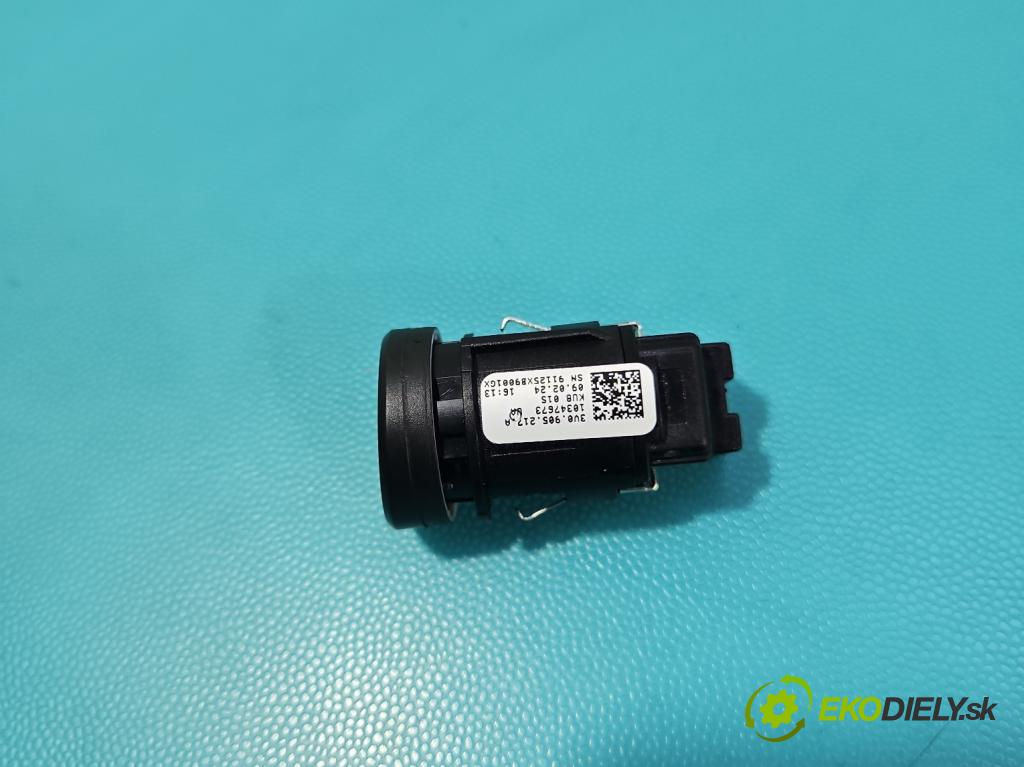 Skoda Superb III 2015-2024 2.0 tdi 150 hp automatic 110 kW 1968 cm3 5- Přepínač 3V0905217A