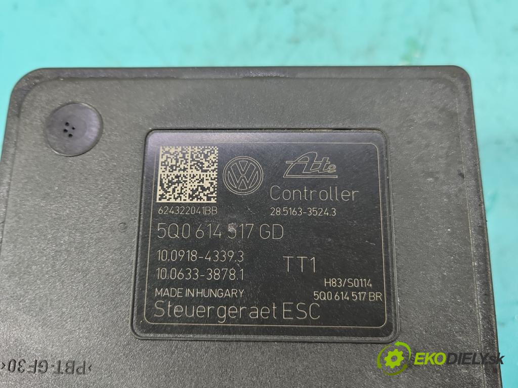 Skoda Superb III 2015-2024 2.0 tdi 150 HP automatic 110 kW 1968 cm3 5- čerpadlo abs 5Q0614517GD (Pumpa ABS)