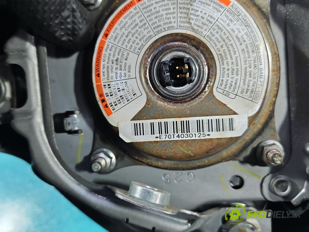 Suzuki Swift Mk6 2005-2010 1.3 16V 92 HP manual 68 kW 1328 cm3 5- airbag vzduch: Řidiči: 48150-62J10 (Airbag)