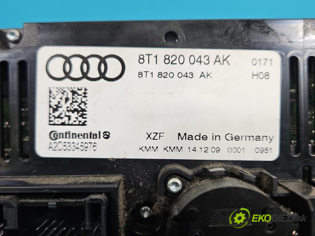Audi A4 B8 2007-2015 2.0 tdi 136hp manual 100 kW 1968 cm3 4- palubní deska panel topení 8T1820043AK