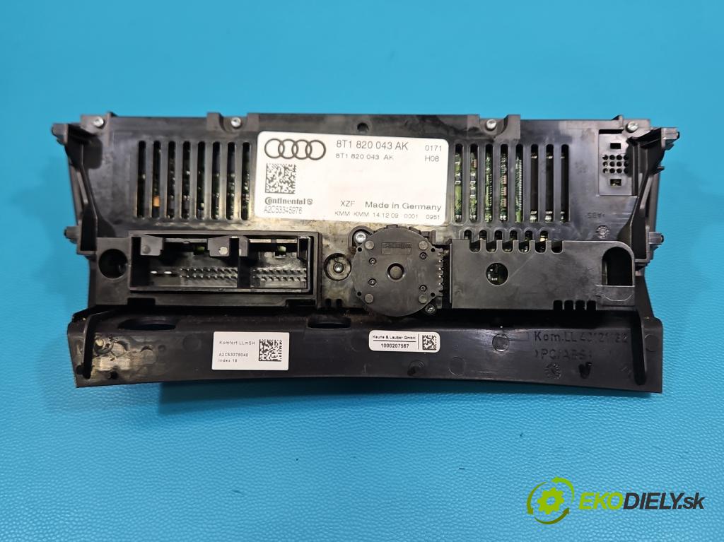 Audi A4 B8 2007-2015 2.0 tdi 136hp manual 100 kW 1968 cm3 4- palubní deska panel topení 8T1820043AK
