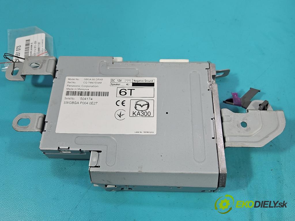 Mazda 6 III GJ 2012-2024 2.0 16V 145 HP automatic 107 kW 1998 cm3 5- Zesilovač: GBGA66DRXB (Zosilňovač)