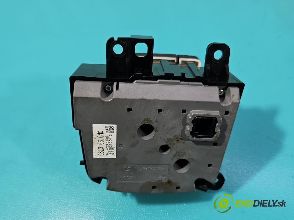 Mazda 6 III GJ 2012-2024 2.0 16V 145 HP automatic 107 kW 1998 cm3 5- prepínač rádio: navigácie GSL366CM0