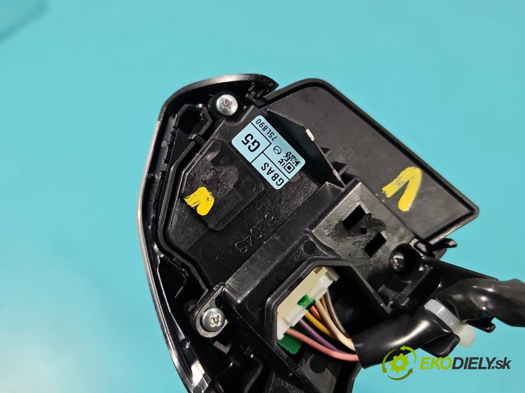 Mazda 6 III GJ 2012-2024 2.0 16V 145 HP automatic 107 kW 1998 cm3 5- prepínač multifunkční: řízení: 75L890 (Prepínacie páčky pod volantom)