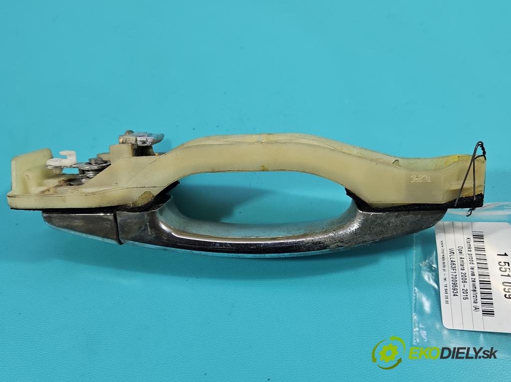 Opel Antara 2006-2015 2.0 cdti 150 HP automatic 110 kW 1991 cm3 5- rukoväť predné ľavé mimo:  (Kľučka dverí vonkajšia predná ľavá)