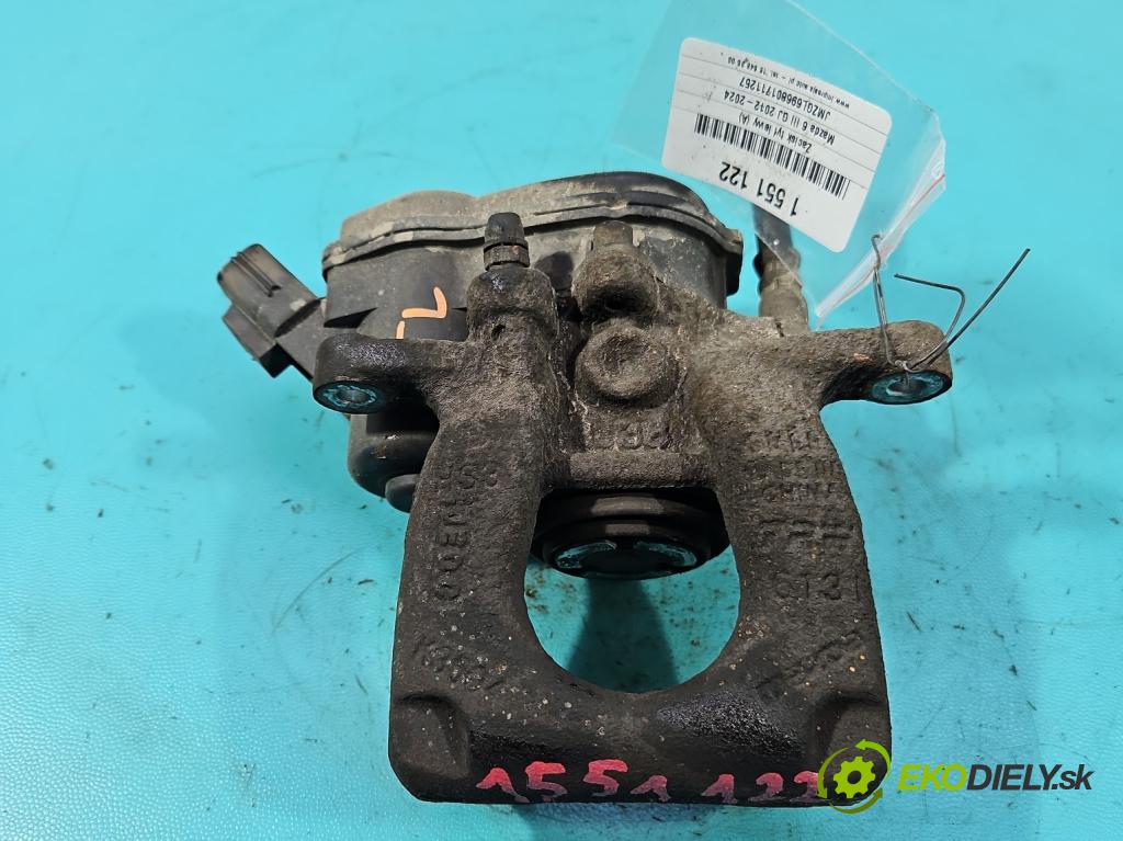 Mazda 6 III GJ 2012-2024 2.0 16V 145 hp automatic 107 kW 1998 cm3 5- brzdič zadní levý  (Klika dveří ostatní)