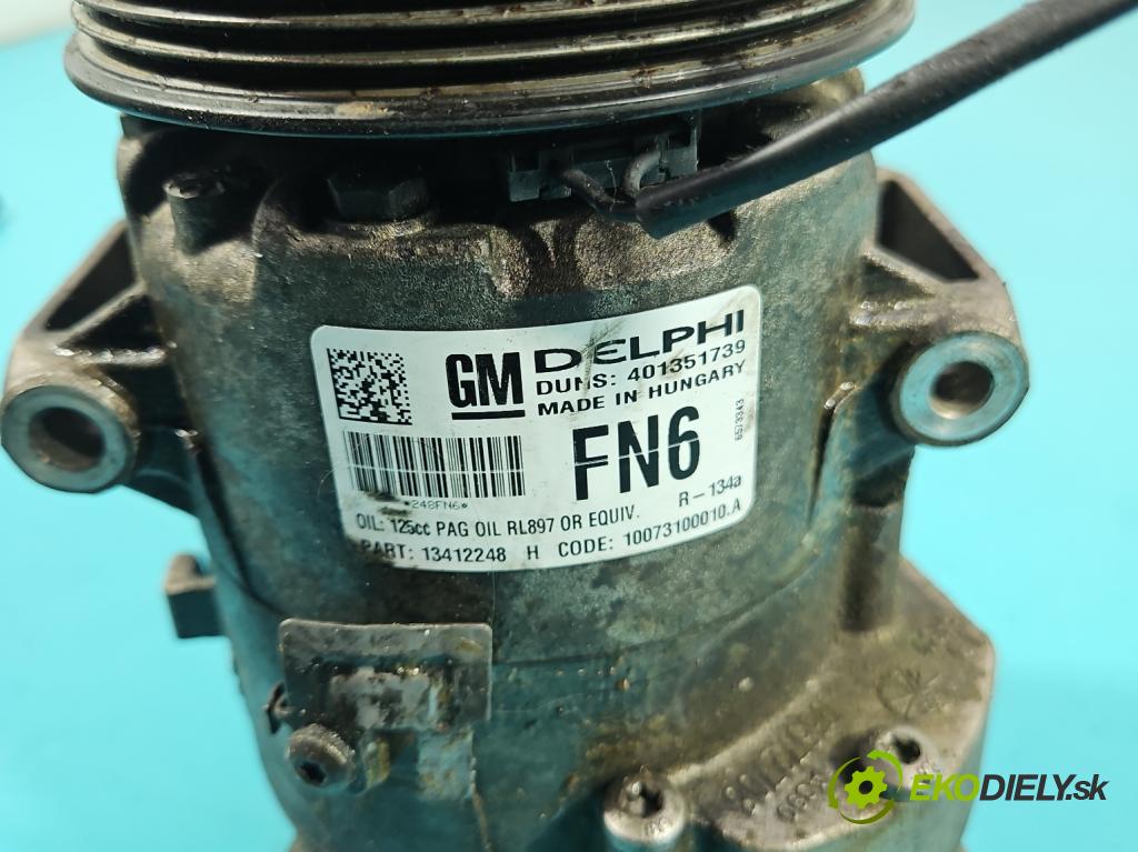 Opel Meriva B 2010-2017 1.2 cdti 75 hp manual 55 kW 1248 cm3 5- Kompresor: klíma 401351739 (Kompresor klimatizace)