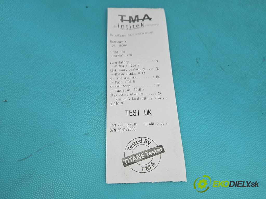 Hyundai Ix35 2.0 CRDI 136 HP manual 100 kW 1995 cm3 5- štartér 36100-2F055 (Štartér)