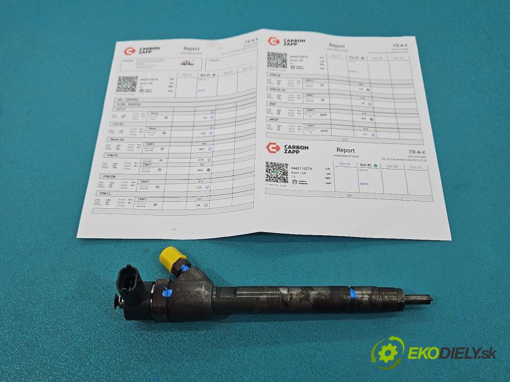 Hyundai Ix35 2.0 CRDI 136hp manual 100 kW 1995 cm3 5- vstřikovač 0445110374 (Vstřikovač paliva)