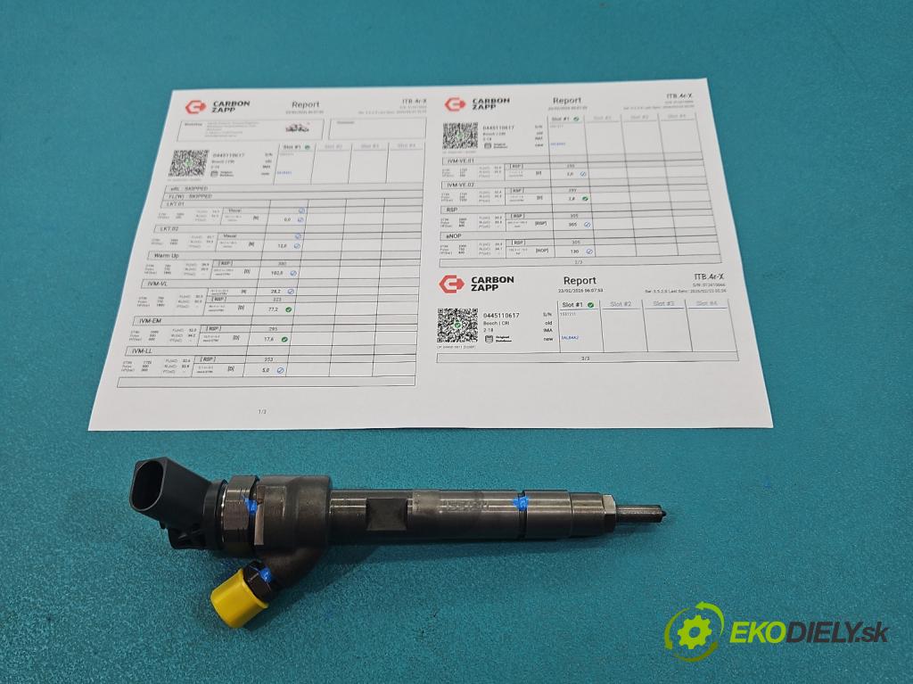Bmw 3 F30 2011-2018 2.0d 184hp manual 135 kW 1995 cm3 5- vstrek 0445110617 (Vstrekovač paliva)
