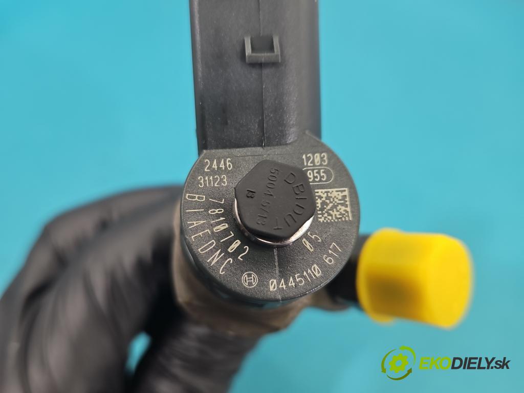 Bmw 3 F30 2011-2018 2.0d 184 hp manual 135 kW 1995 cm3 5- vstřikovač 0445110617 (Vstřikovač paliva)