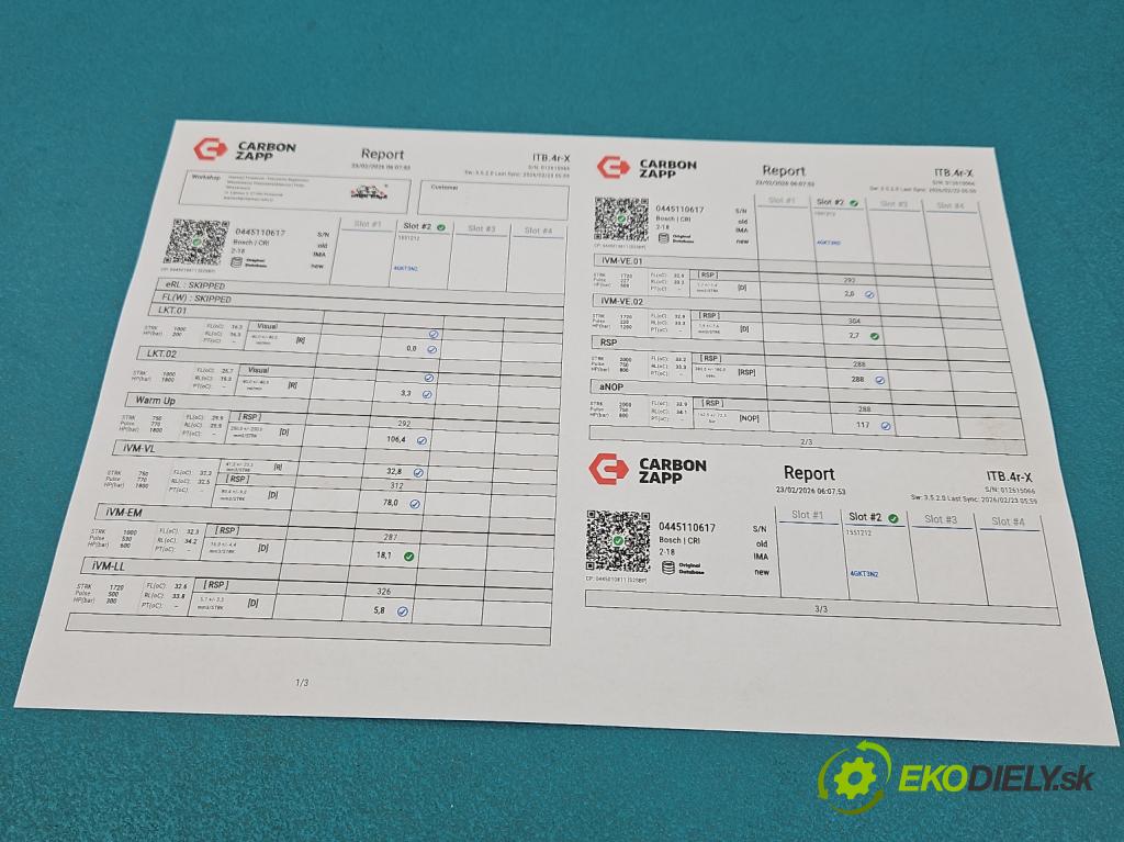 Bmw 3 F30 2011-2018 2.0d 184hp manual 135 kW 1995 cm3 5- vstrek 0445110617 (Vstrekovač paliva)