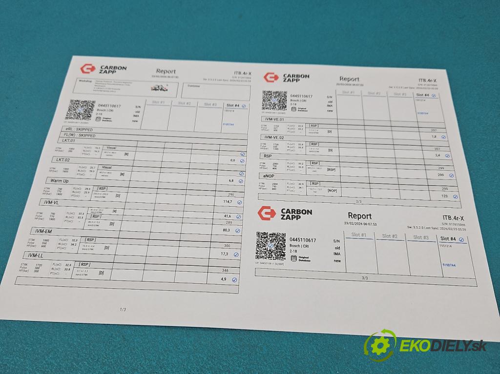 Bmw 3 F30 2011-2018 2.0d 184hp manual 135 kW 1995 cm3 5- vstrek 0445110617 (Vstrekovač paliva)