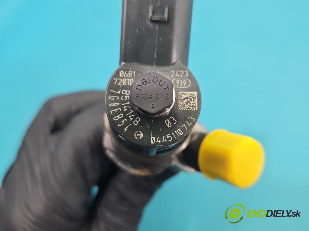 Bmw 5 G30 2017-2024 2.0d 190 hp automatic 140 kW 1995 cm3 4- vstřikovač 0445110743 (Vstřikovač paliva)