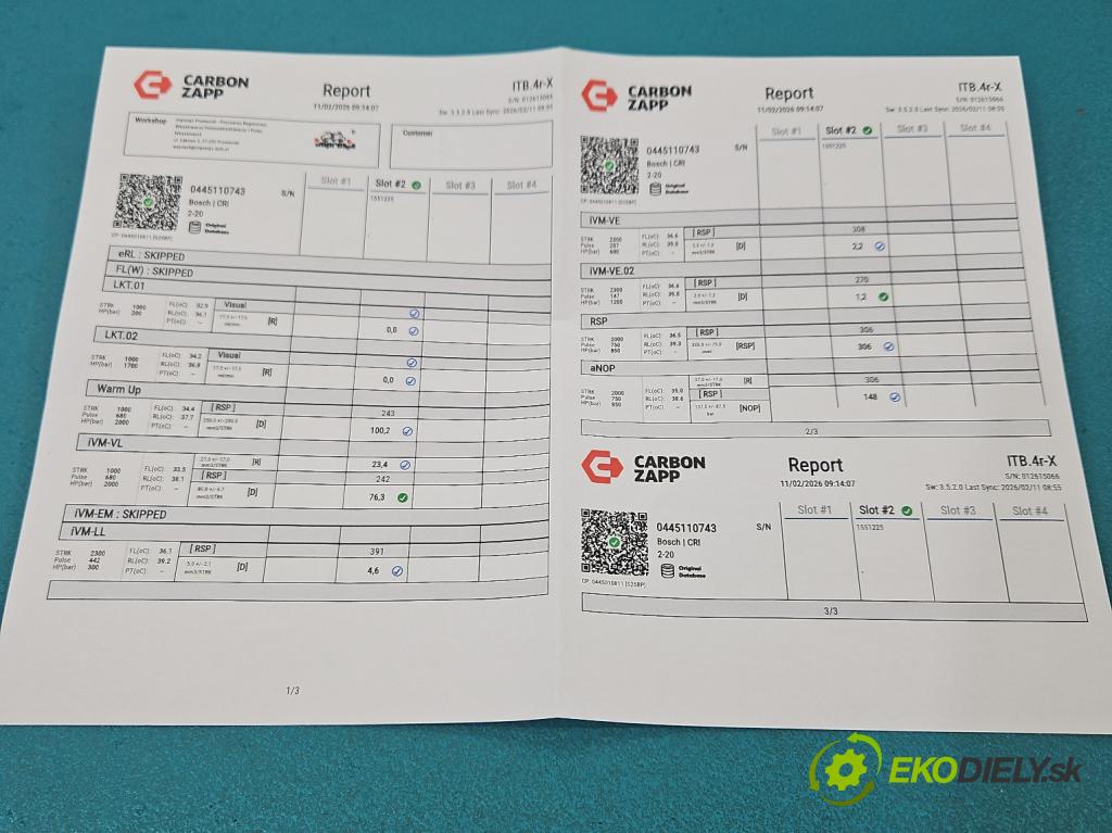Bmw 5 G30 2017-2024 2.0d 190 HP automatic 140 kW 1995 cm3 4- vstrek 0445110743 (Vstrekovač paliva)
