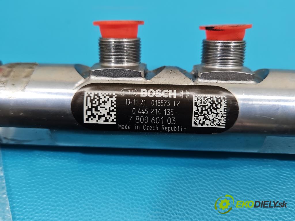 Bmw 3 F30 2011-2018 2.0d 184hp manual 135 kW 1995 cm3 5- lišta vstrekovacia 0445214135 (Vstrekovacia lišta)