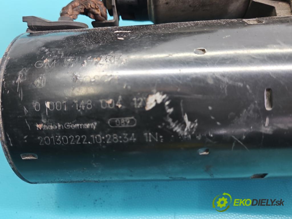 Opel Insignia A 2008-2017 2.0 cdti 131 HP manual 96 kW 1956 cm3 5- štartér 0001148004 (Štartér)