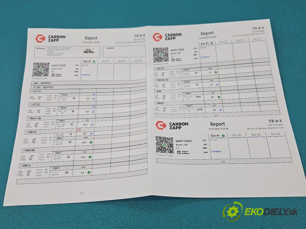Opel Insignia A 2008-2017 2.0 cdti 131 hp manual 96 kW 1956 cm3 5- vstřikovač 0445110423 (Vstřikovač paliva)