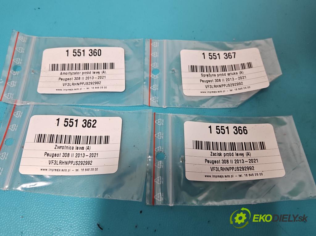 Peugeot 308 II 2013-2021 1.2 12V 110 hp manual 81 kW 1199 cm3 5- brzdič přední levý  (Klika dveří ostatní)