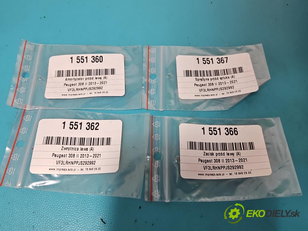 Peugeot 308 II 2013-2021 1.2 12V 110 hp manual 81 kW 1199 cm3 5- pružina přední