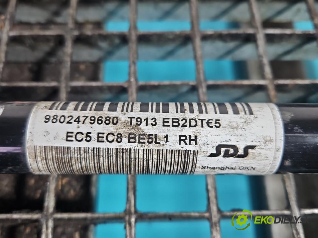 Peugeot 308 II 2013-2021 1.2 12V 110 HP manual 81 kW 1199 cm3 5- poloos predné pravé 9802479680