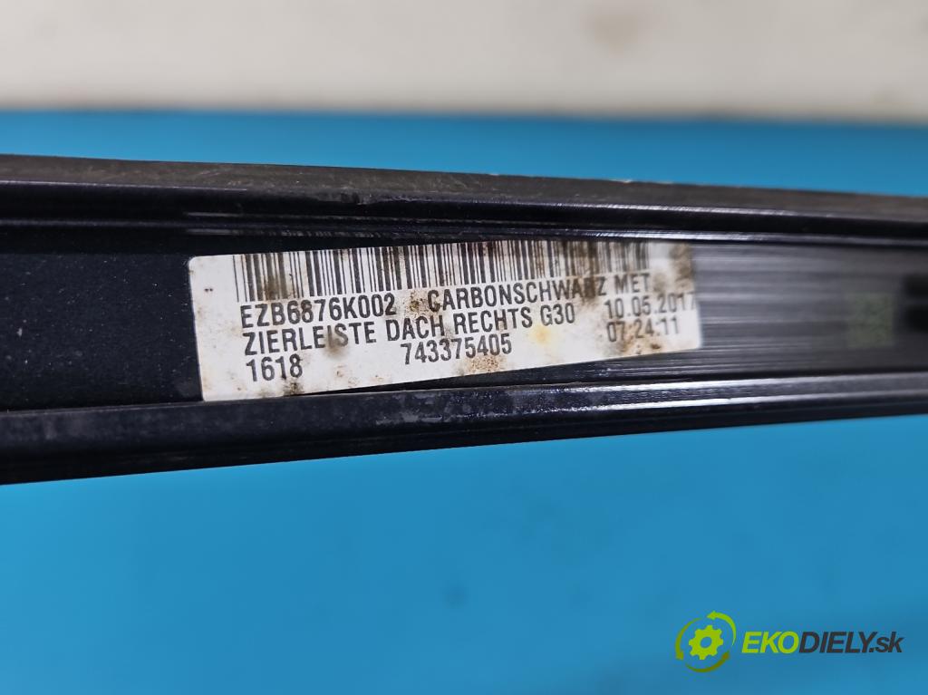 Bmw 5 G30 2017-2024 2.0d 190 hp automatic 140 kW 1995 cm3 4- lišta střecha: pravé 7433754