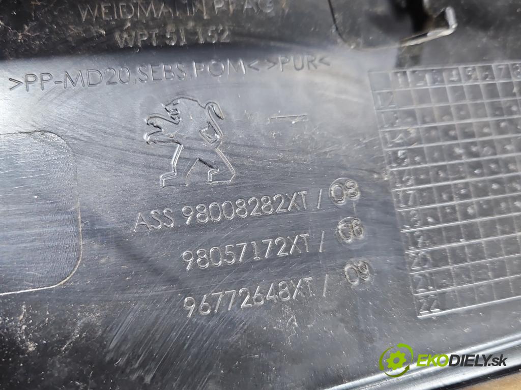 Peugeot 308 II 2013-2021 1.2 12V 110 HP manual 81 kW 1199 cm3 5- torpédo 98008282XT (Torpédo (plast pod čelným sklom))