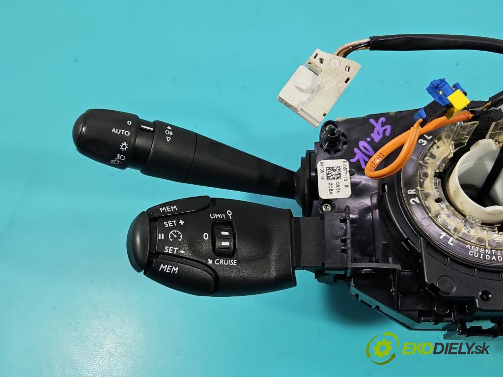 Peugeot 308 II 2013-2021 1.2 12V 110 HP manual 81 kW 1199 cm3 5- prepínač komplex: 98154514ZD (Prepínacie páčky pod volantom)