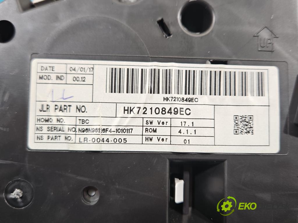 Land rover Discovery Sport 2014-2019 L550 2.0d 150 HP automatic 110 kW 1999 cm3 5- prístrojovka/ budíky HK7210849EC (Prístrojová doska)